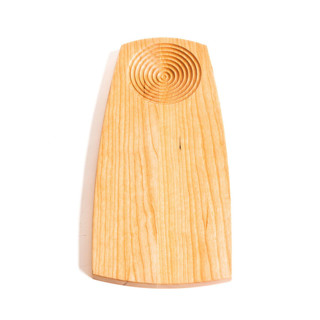 This is a red tableware by Millstream Home called the artisan dipping board in cherry in standard