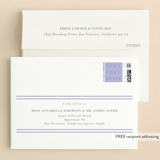 This is a lavender bar mitzvah bat mitzvah invitations with standard by Jackie Crawford called bold mitzvah printing on strathmore in standard