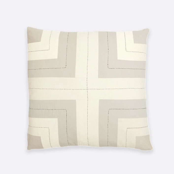 Interlock Throw Pillow - Oxford Tan