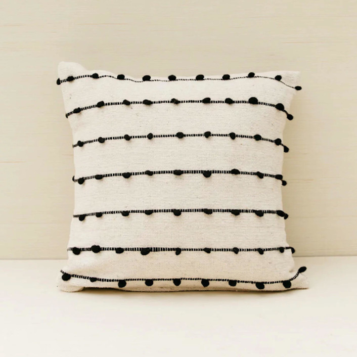 Loops Pillow Cover | Black