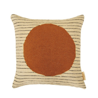 This is a multicolor throw pillows by Handan Loomworks called mana in standard