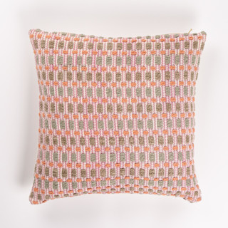 This is a pink throw pillows by Tatiana Ordoñez called veranera pillow cover in standard