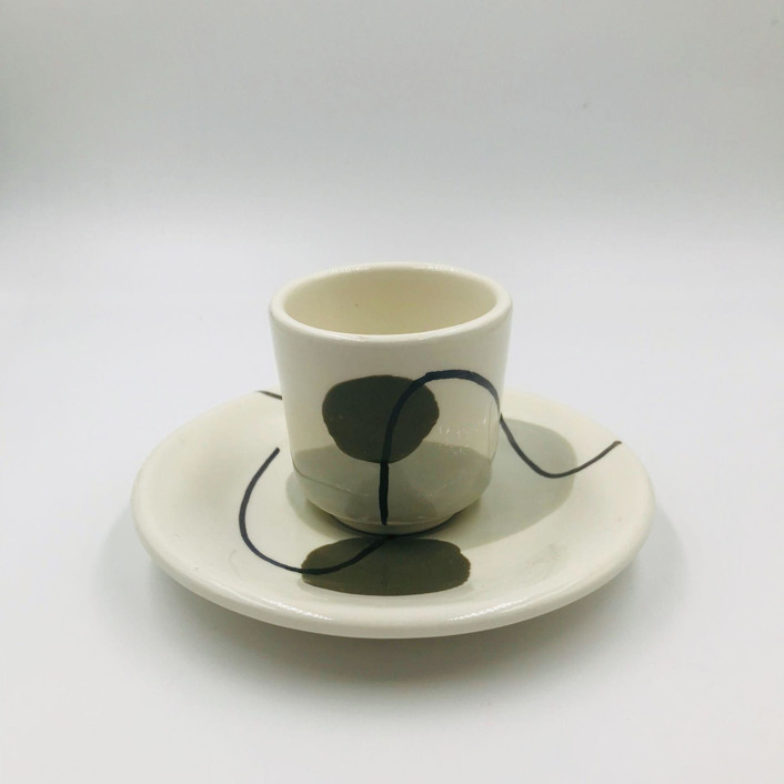 COFFEE CUP OLIVE GREEN
