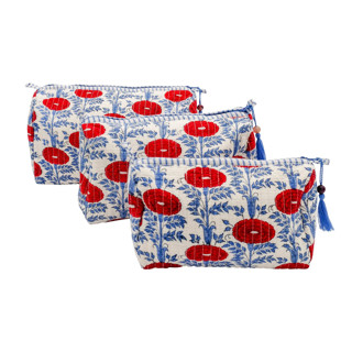 This is a red back to school supplies by Inner Child called araminta toiletry bag - set of 3 in standard
