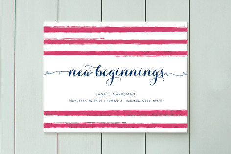 new beginnings moving announcements by fig and cot minted