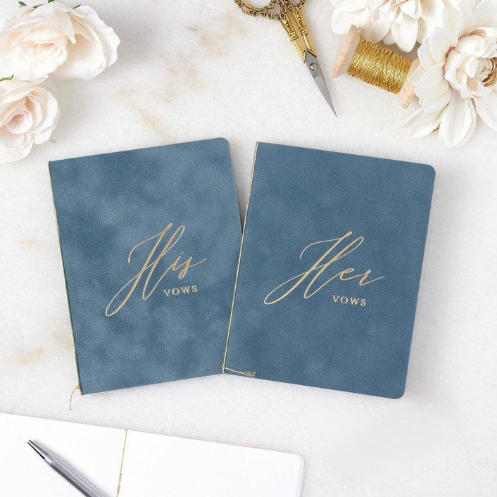 French Blue Velvet Vow Books