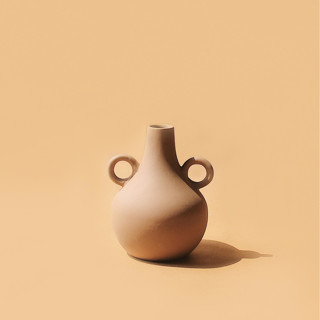 This is a beige vases by Powered By People called belly harappan vase - terracotta in standard
