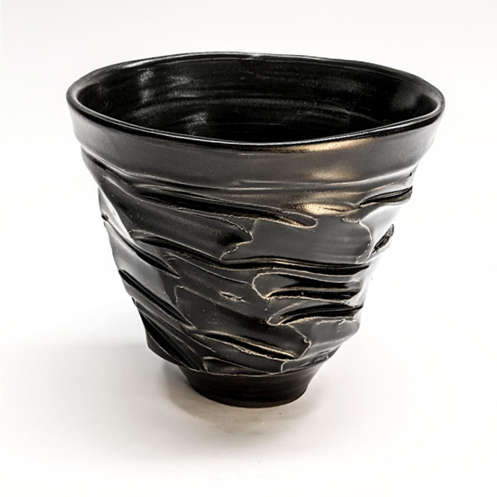 faceted flared bowl