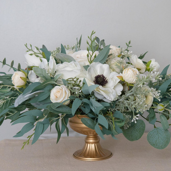 White Anemone Wedding Centrepiece