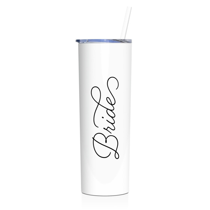 Bride Tumbler | White | 20 Ounce Stainless Steel