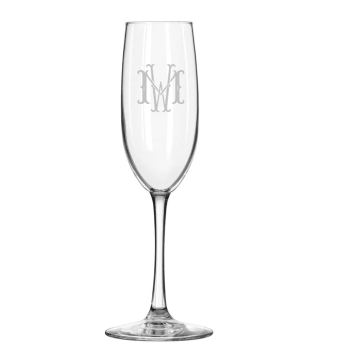 Custom 8 oz. Glass Champagne Flute