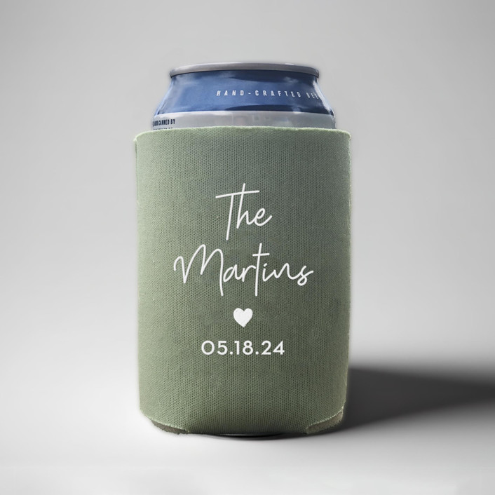 Custom Styled Script custom can coolers, set of 50
