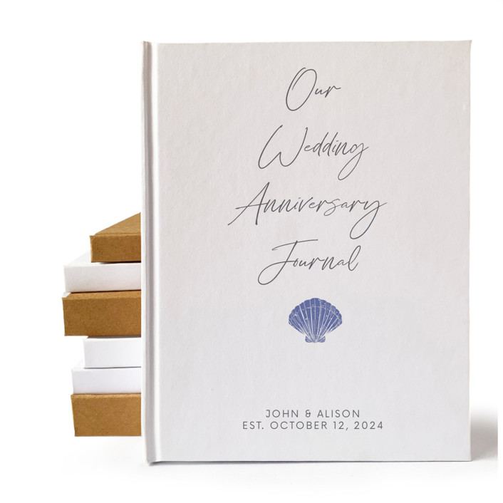 Custom Wedding Anniversary Journal · Hand Bound