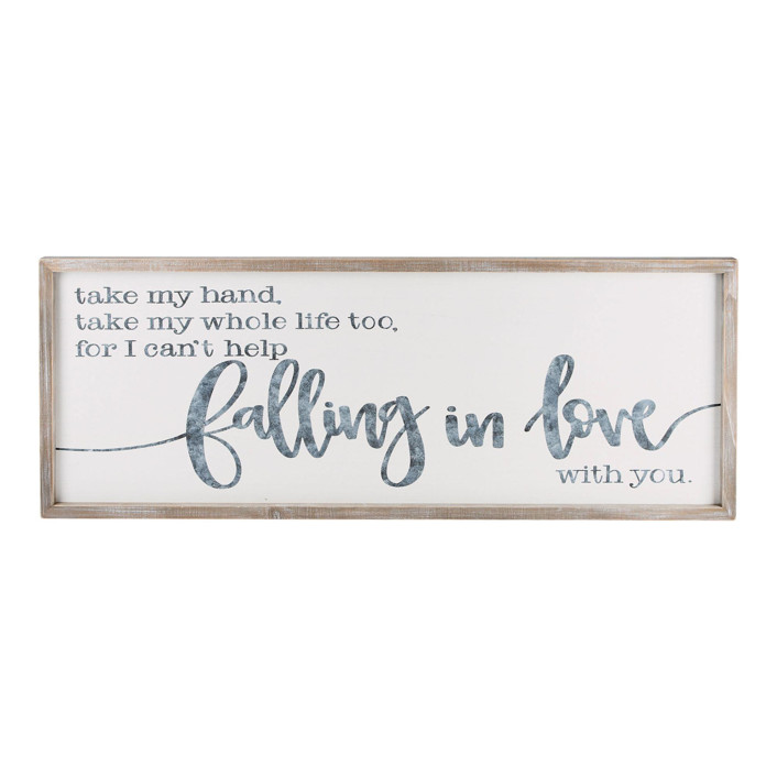 Take My Hand Framed Board