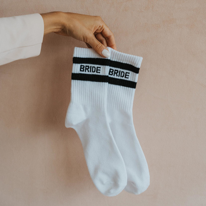 Bride and Groom Socks Couple gifts by Kasey b Minted