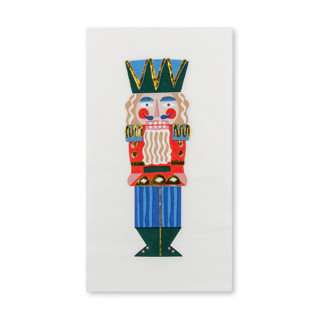 This is a multicolor decorative paper napkins by Jollity and Co called nutcracker guest napkins - set of 16 in standard