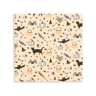This is a orange decorative paper napkins by Jollity and Co called hocus pocus large napkins- set of 16 in standard