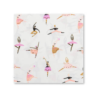 This is a multicolor decorative paper napkins by Jollity and Co called pirouette large napkins - pack of 16 in standard