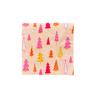 This is a multicolor decorative paper napkins by Jollity and Co called jingle all the way large napkins - set of 20 in standard