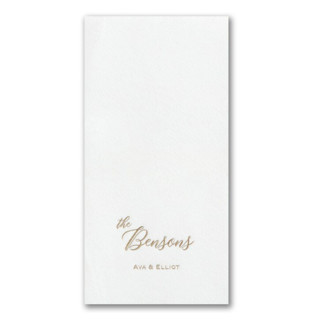 This is a white decorative paper napkins by Papel Custom Design called personally your own premium custom napkin - guest towel - pack of 100 in standard
