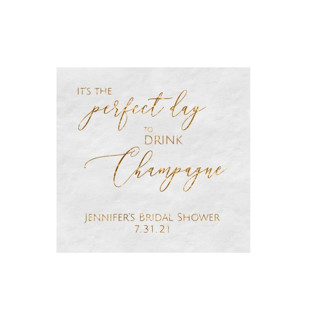 This is a multicolorassorted-colors decorative paper napkins by Papel Custom Design called perfect day napkin - pack of 100 in standard