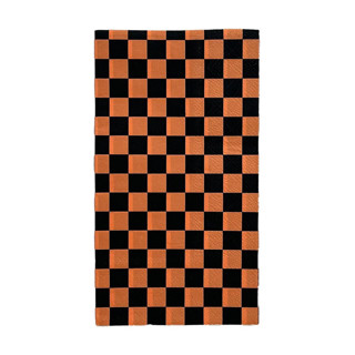 This is a multicolorassorted-colors decorative paper napkins by Jollity and Co called check it! halloween check guest napkins - set of 16 in standard