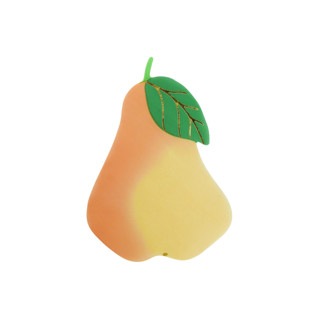 This is a yellow decorative paper napkins by Jollity and Co called le dinner pear cocktail napkins - set of 16 in standard