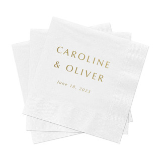 This is a multicolorassorted-colors decorative paper napkins by Studio Lavender called modern wedding cocktail napkins, pack of 200 in standard