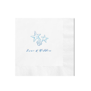 Beach Treasures Custom Napkin - Pack of 100 by Kim Stealey
