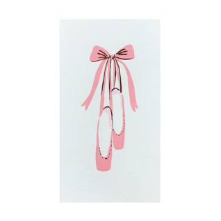 This is a white decorative paper napkins by Jollity and Co called pirouette guest napkins - pack of 16 in standard
