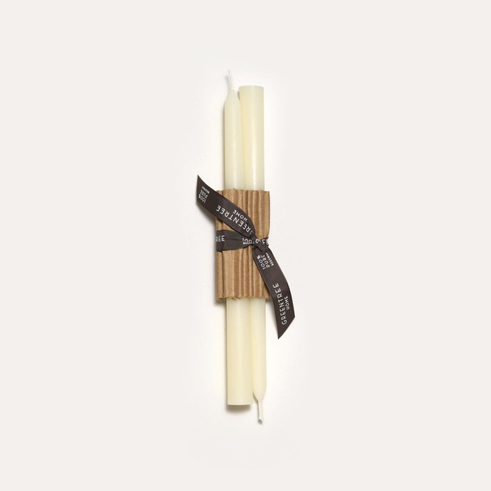 10" Everyday Tapers (pair) Cream