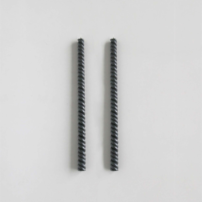 SET OF 2 - HELIX TAPERS // SLATE