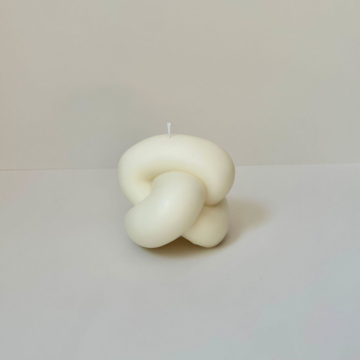 Large White Dough Knot