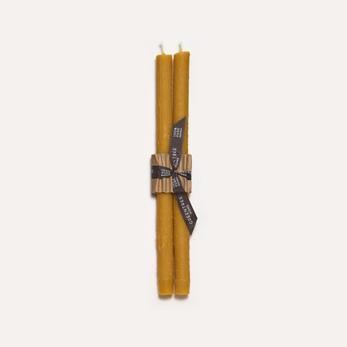 12" Twig Tapers (pair) Natural