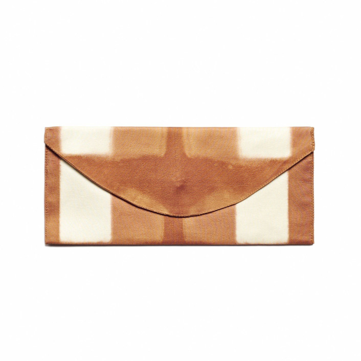 Melo Gold Mulberry Silk Shibori​ Pouch