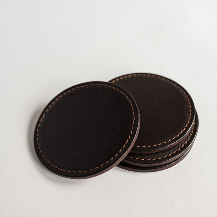 The Leather Coasters in Tobacco
