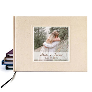 This is a multicolor guest books by Transient Books called personalized wedding guest book · your photo on cover in standard