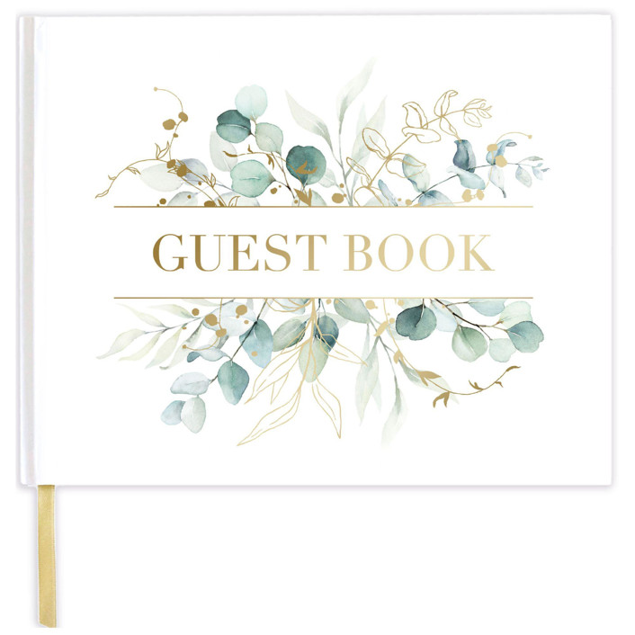Boho Greenery Guest Book