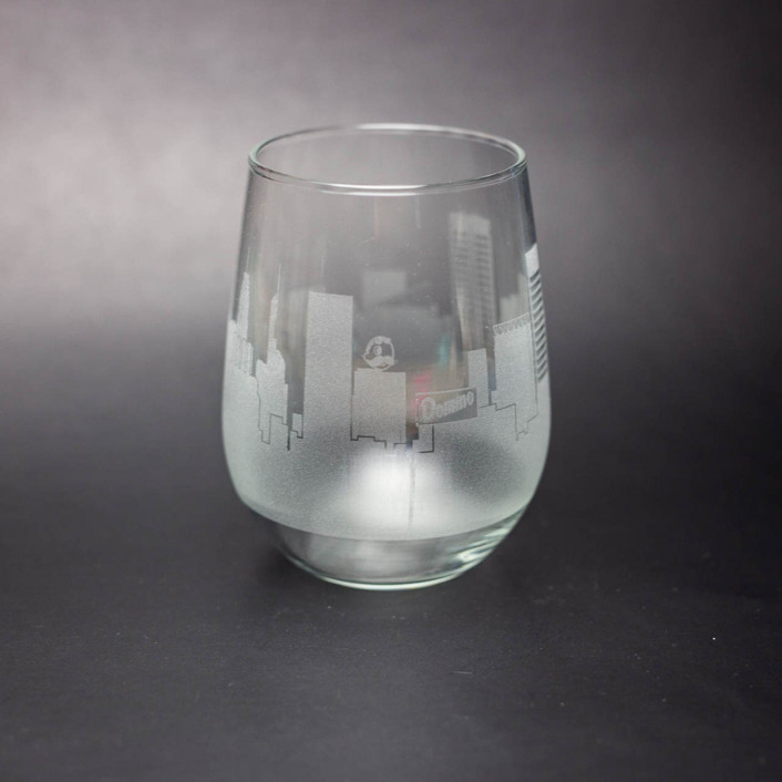 Baltimore, Marlyand Stemless Skyline Wine Glass
