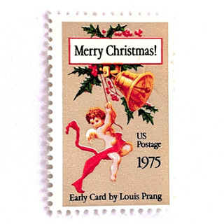 This is a red stamps by Heritage Post House called christmas card postage stamps | contemporary christmas series | christmas stamps | vintage unused usps postage 10c | pack of 20 in standard