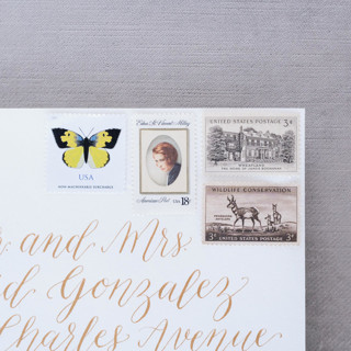 This is a multicolorassorted-colors stamps by Little Postage House called the cottage postage collection in standard