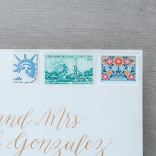 This is a multicolorassorted-colors stamps by Little Postage House called new york postage collection in standard