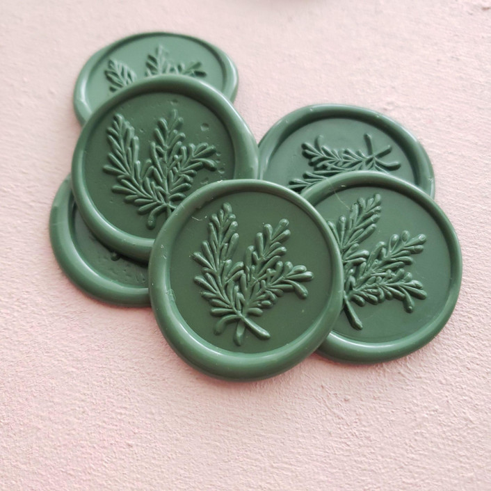 Botanical Wax Seals (pack of 10) - Customizable color