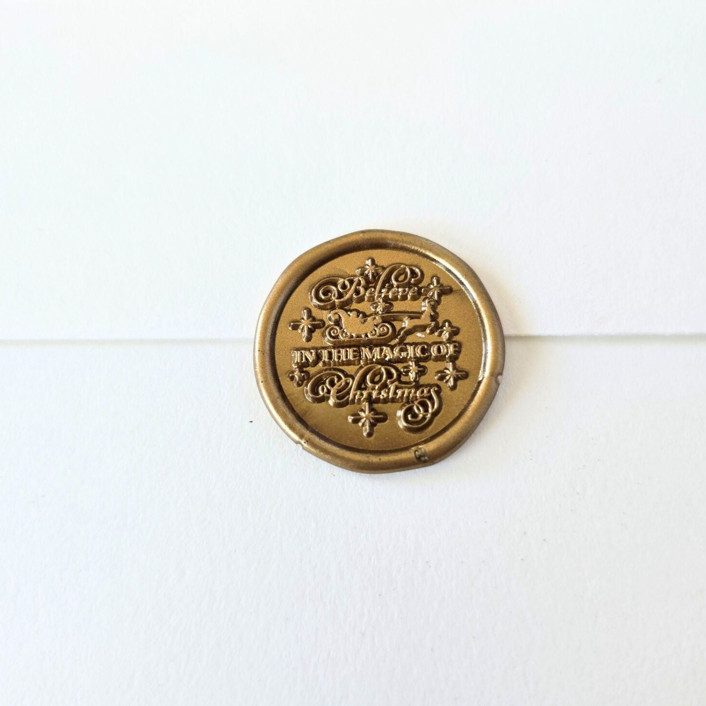 Believe- Customizable Color- Set of 25 Hand-crafted Wax Seals
