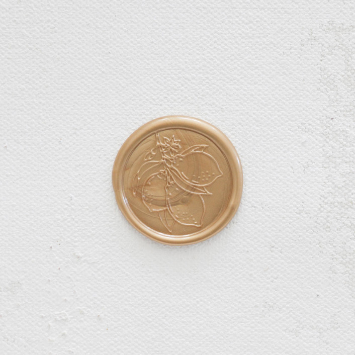 Custom Lemon Wax Seals Set of 50 Wax Seals by Clove and Cedar Design