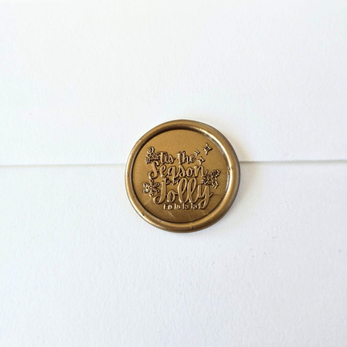 'Tis the Season- Customizable Color- Set of 25 Hand-crafted Wax Seals