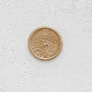 This is a multicolorassorted-colors wax seals by Clove and Cedar Design called custom holiday reindeer postage wax seals | set of 25 in standard