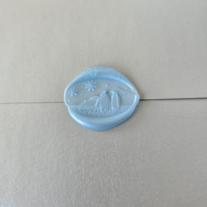 Arctic Winter- Customizable Color- Set of 25 Hand-crafted Wax Seals