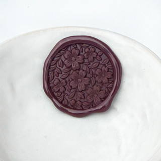 This is a multicolorassorted-colors wax seals by Abby Choi called forget me nots wax seal, pack of 10, customizable color in standard