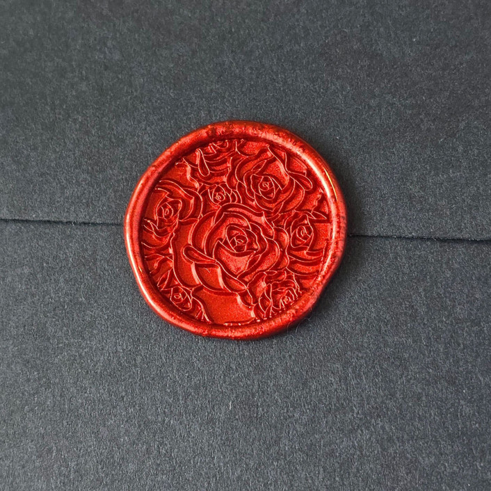 Whimsy Roses- Customizable Color- Set of 25 Wax Seals Wax Seals by ...